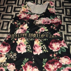 Flower Short and Tank Set